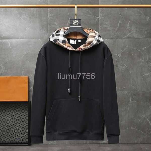 

Men's Hoodies Sweatshirts 22fw Designer Luxury Mens Hooded Sweater British Classic Check Hoodie Comfortable and Warm Jackets Top Quality Pure Cot 5OUP, Khaki pullover