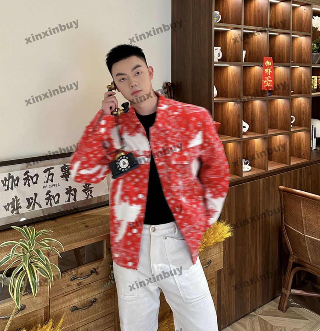 

xinxinbuy Men designer Coat Jacket tie dye pockets Denim 1854 long sleeve women blue black khaki apricot gray M-2XL