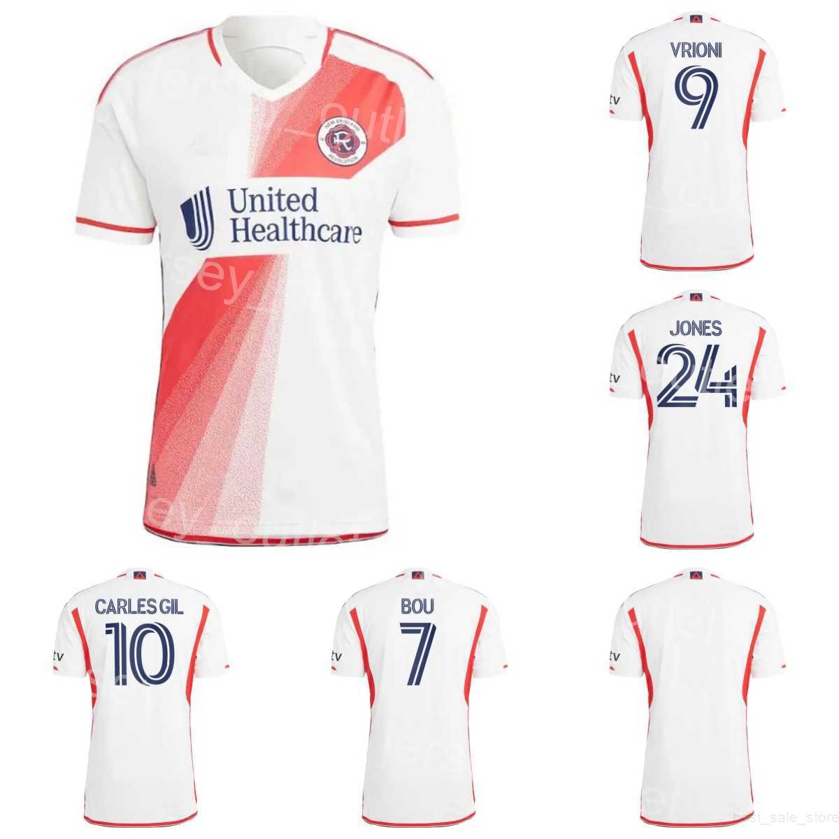 

Soccer Revolution 24 DeJuan Jones Jersey 17 WOOD 10 GIL 7 BOU 2 ROMNEY 4 KESSLER 29 BUCK BORRERO BYE BOATENG POLSTER MCNAMARA FARRELL Football Shirt Kits 23-24 Club FC, White