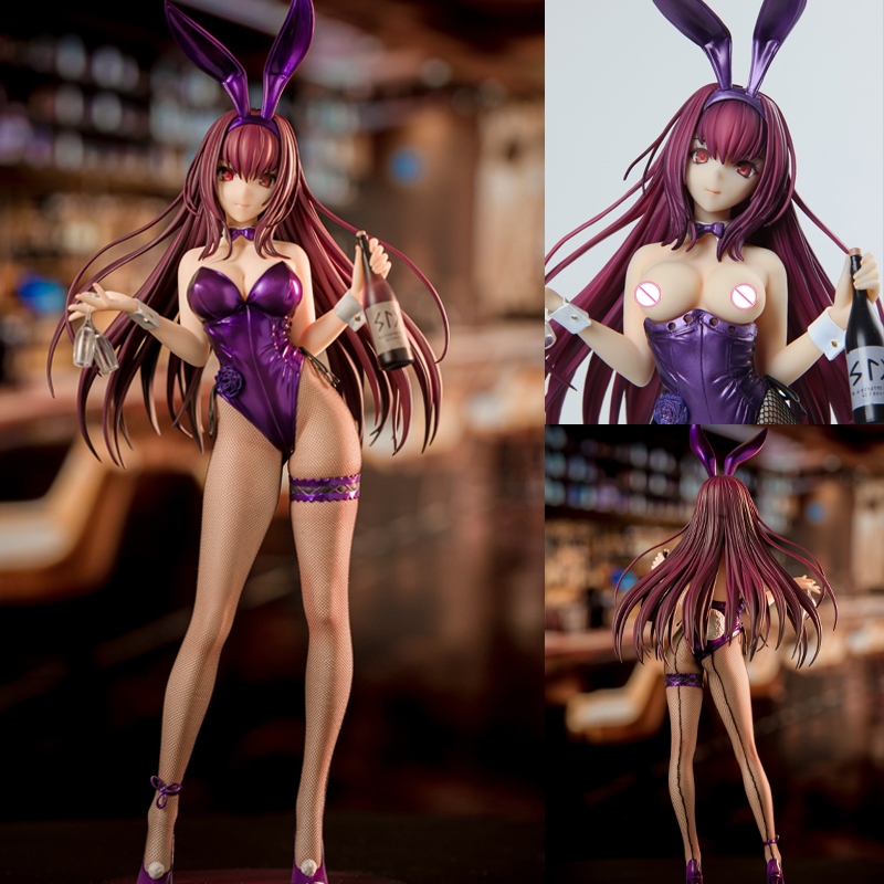Gun Toys 30cm Alter Fate/Grand Order Scathach Bunny Girl Sashi Ugatsu Scthach 1/7 PVC Action Figure Toy Adults Collection Model-image-857866633