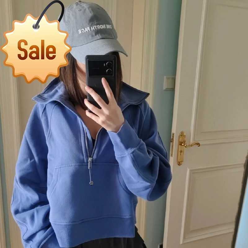 

Lulus Scuba Women's Half Zipper High Collar Autumn and Ainter Thickened Warm Training Sports Gym Outdoor Yoga JacketHd, Pink