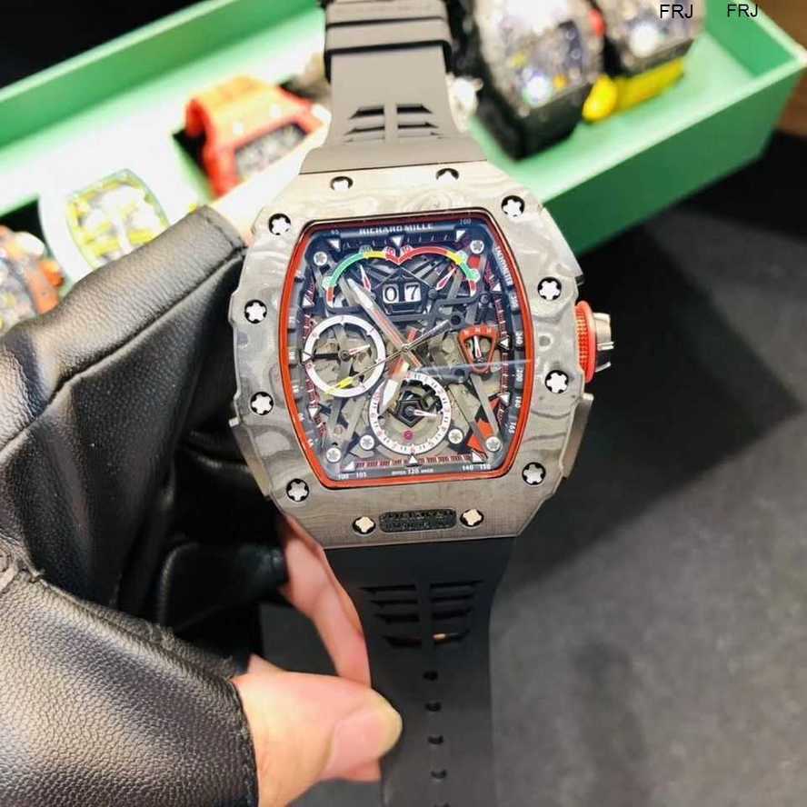 

Designer Watches Richads Milles Richads Red Devil Carbon Fiber Mens Black Technology Luxury Miller Same Mechanical Mill Rm056 Frj VFKQ EQIA