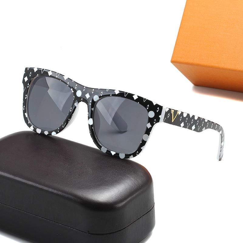 

Flowers Lens Sunglass Fashion Designer Sunglasses Vintage Letter Women Men Sun glass Goggle Adumbral 6 Color Option Eyeglasses UV400 Beach
