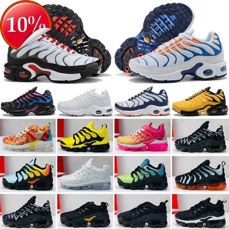 

top 2023 TN Kids shoes Triple black Infant Sneakers Rainbow Children sports shoes girls and boys High quality Tennis trainers 28-35, Standard size
