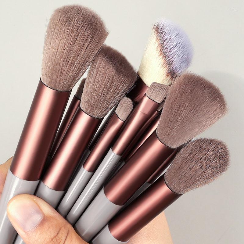 

Makeup Brushes 13Pcs Brush Set For Cosmetics Foundation Women Cosmetic Eyeshadow Kabuki Blending Beauty Tool
