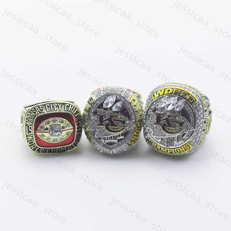 

Band Rings 2023 Kansas Chief Super Bowl Champion Ring Set 3 pieces 1969 2019 2023 J230411