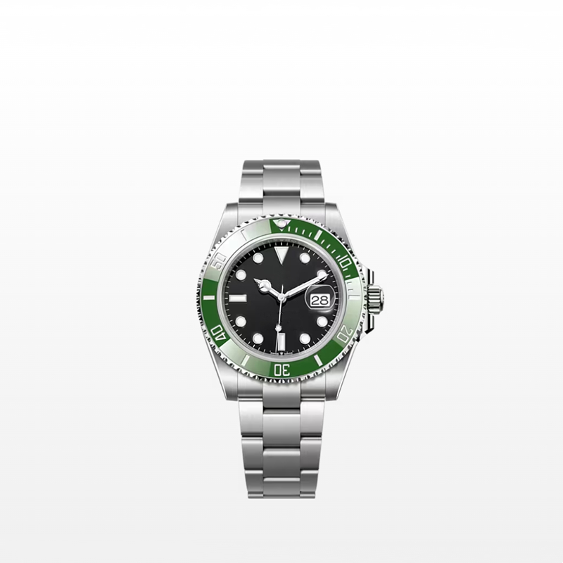 

Explosion Men's Women's watch The Oyster Perpetual Submariner Date in Oystersteel Cerachrom bezel insert in green ceramic luxury designer with box