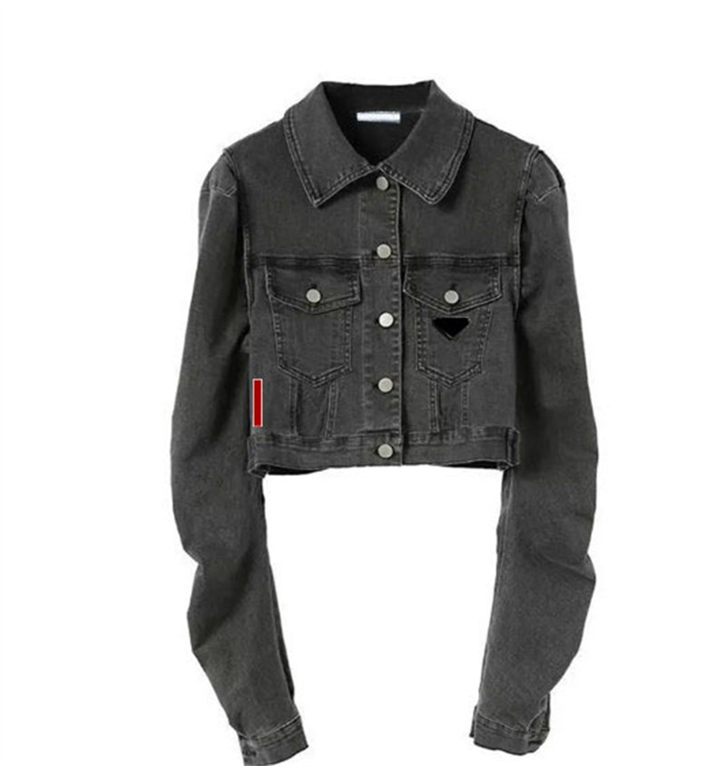 Woman Denim Jackets Hooded Slim Short Coats With Budge Autumn Spring Jacket Designer Coat 4 Colors Asian Size S-L