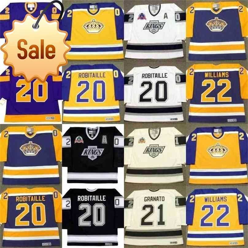 

Supe Jersey BOB PULFORD LUC ROBITAILLE TONY GRANATO TIGER WILLIAMS EDDIE SHACK Custom Ice Hockey Jerseys S-5XL, 21 tony granato 1993