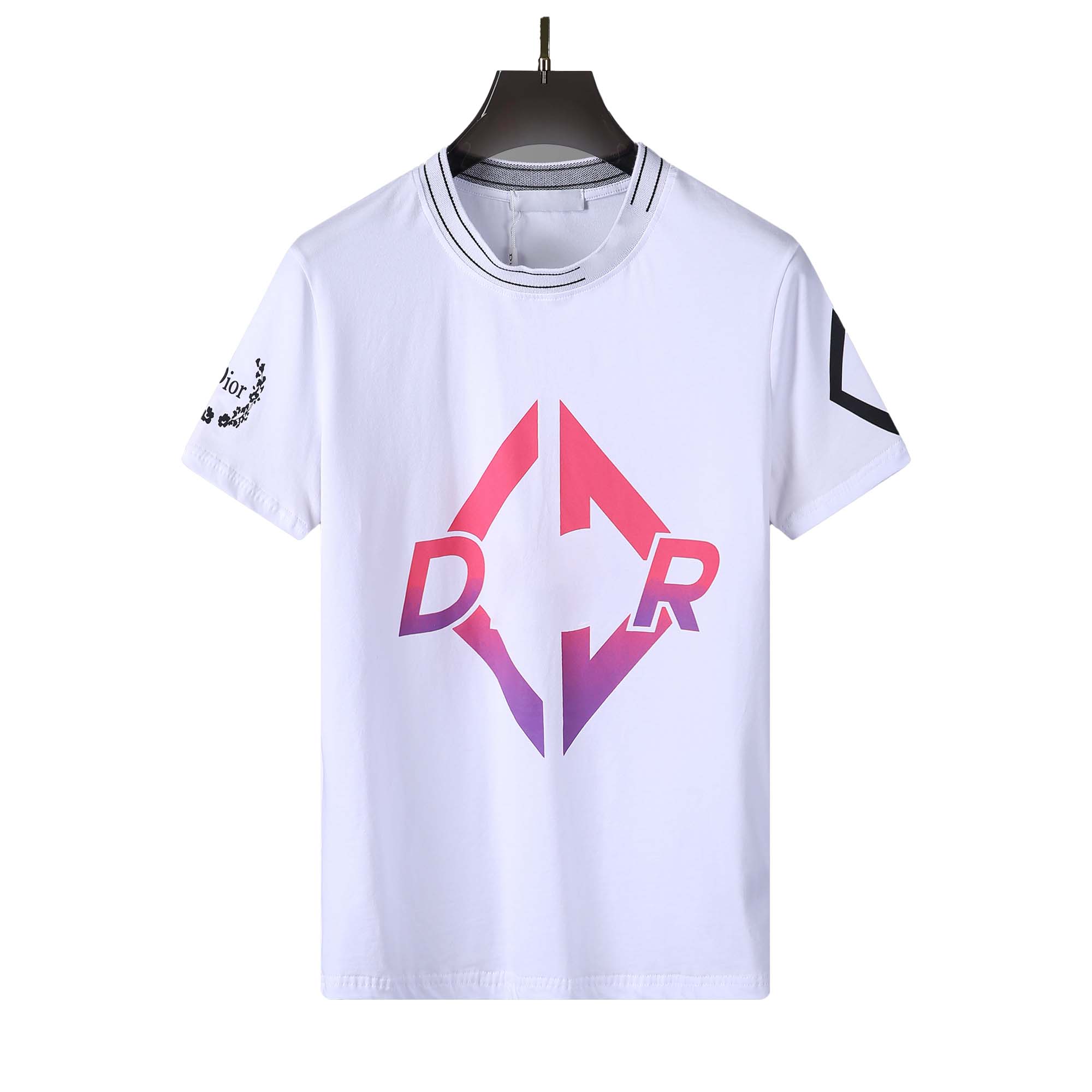 

DO spring and summer men's T-shirt designer men's and women's shirts fashion T-shirt alphabet print casual summer short sleeve men's high luxury T-shirt women's clothing, Black