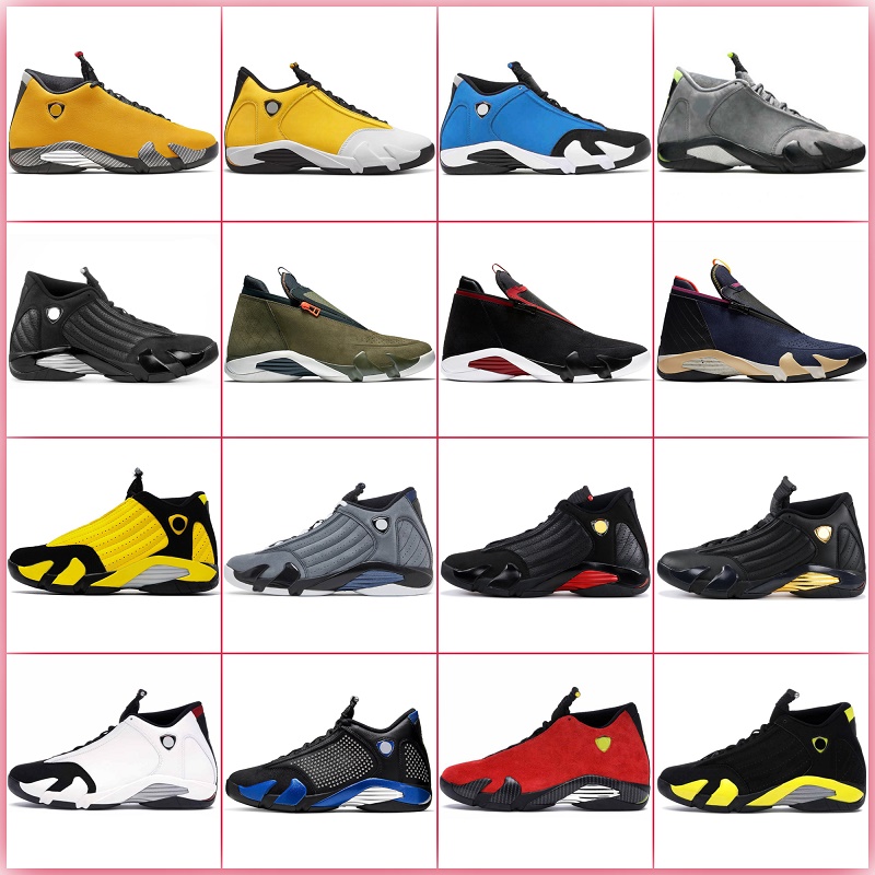 

14 14s basketball shoes Mens Jumpman 14S OG White Light Brown Red Hyper Royal University Blue Yellow Coffee Chocolate Khaki Grey Beige Pewter Gold Trainers Sneakers, Shoes lace