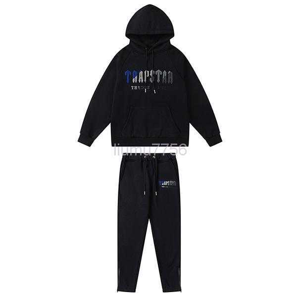 

8 Styles Trapstars Hoodies Towel Embroidery mens hoodie High Quality Designers Clothing Europe and American style sweatshirt Designer Hoodie traps YZEQ, Blue-white suit -- black