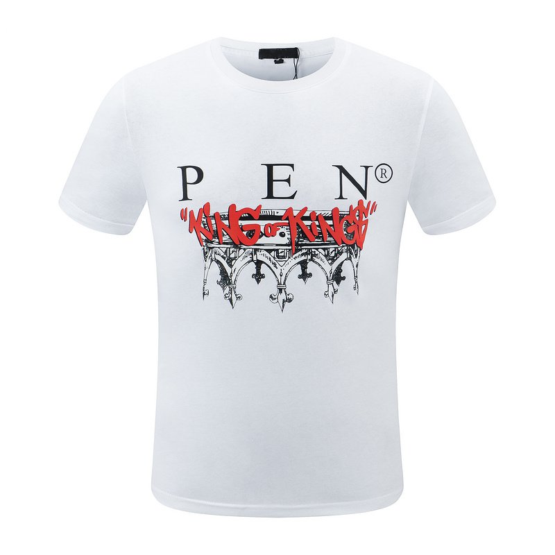 

NEW PP Fashion Men's T-Shirts Designer slim fit T-shirt Summer rhinestone printing Short Sleeve Round Neck shirt tee Skulls Print Tops Streetwear collar Polos P28, Pp1026