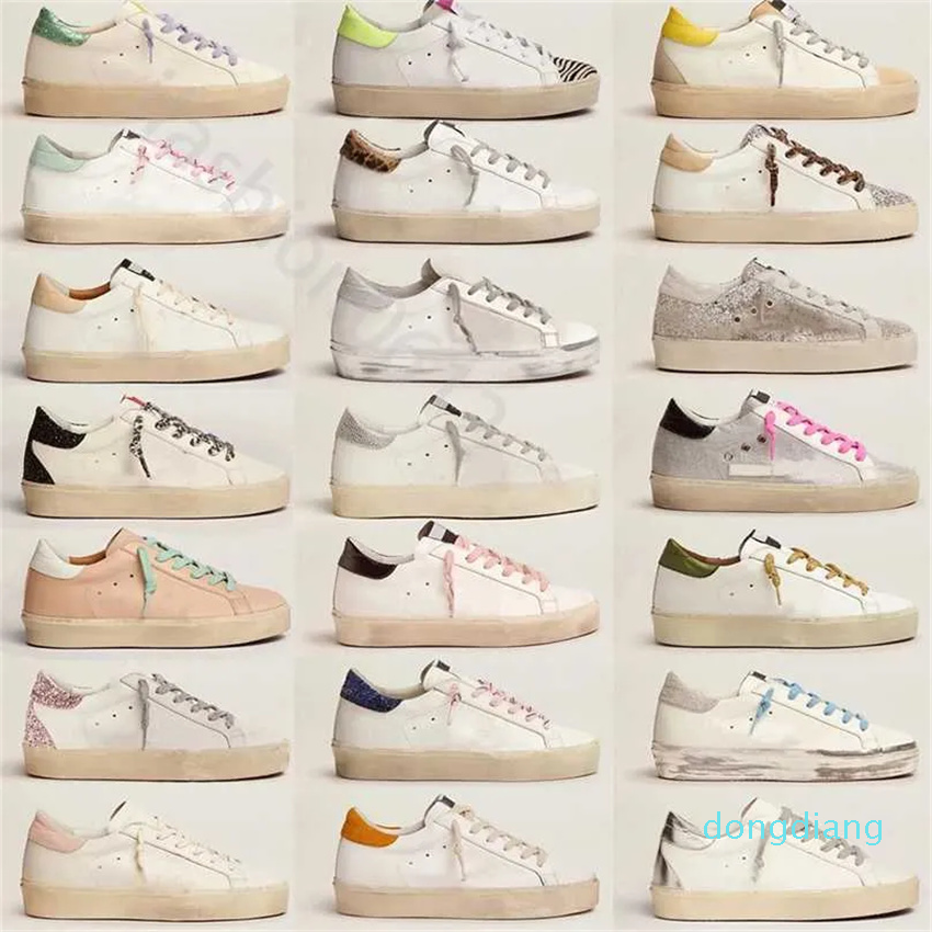 

New Hi Star Sneakers platform sole Shoes Women Casual Shoe Italy brand Double height and iconic Designer Golden Classic White Do-old Dirty style, 17