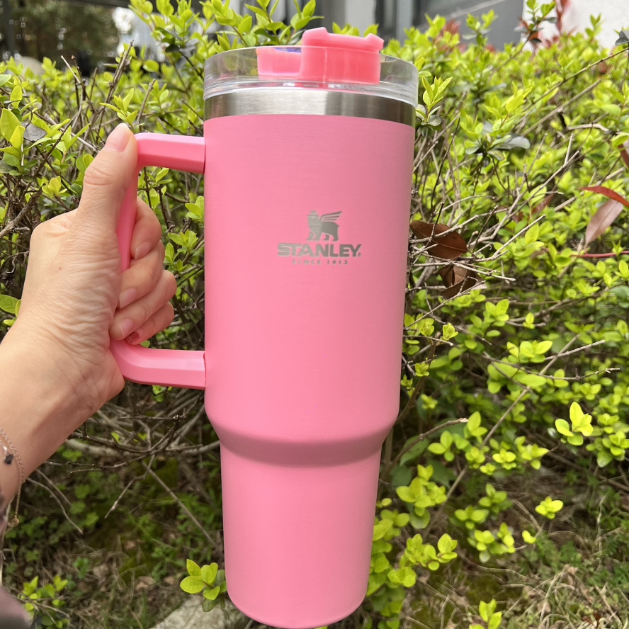 DHL STOCK With Logo Stanley 40oz Mug Tumbler With Handle Insulated Tumblers Lids Straw Stainless Steel Coffee Termos Cup u072799-image-857855771