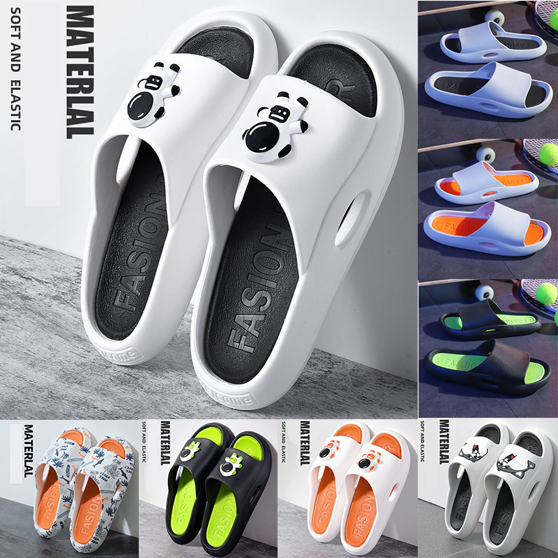 

High quality Slippers Men Women Big Size 36-45 Womens Mens Shower Room Trainers Casual Slides Sports Outdoor Designer Slide Black White Green Sliders Athletic Shoes, 11