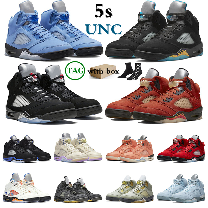 

UNC 5s Basketball Shoes 5 Mens Trainers Women Sneakers Black Metallic Aqua Crimson Bliss Mars For Her Jade Horizon Raging Bull Oreo Green Bean outdoor shoe, 30