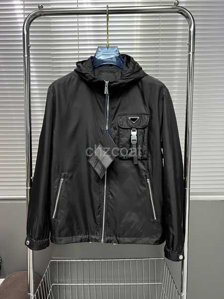 

spring newest 2022 designer jacket ~ high quality windproof material Chinese size jackets fashion pocket stitching design hooded zipper mens luxury coat 1 JQAX, Black