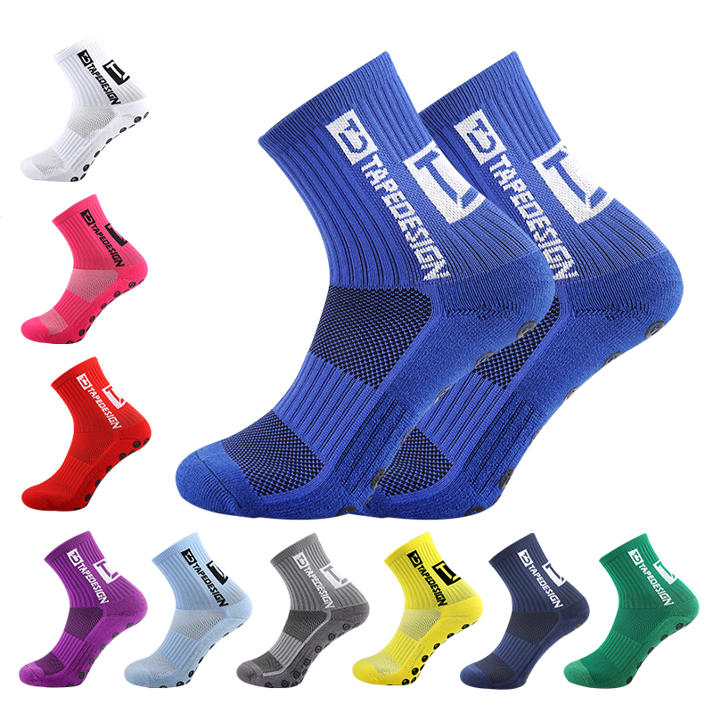 

Men's Soccer Socks Non Skid Ball Socks Anti Slip Non Slip Grip Pads for Football Grip Socks, White