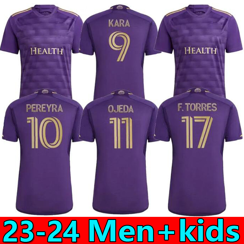 

Orlando City SC soccer jerseys tops 2023 2024 JANSSON Pato Kara Pereyra F.Torres PEREA OJEDA PEREYRA men football shirts mls 23 24 home away fans Kids kit uniform, 23-24 kids