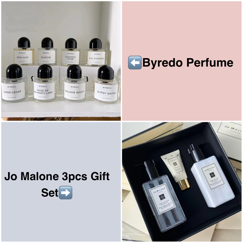 1:1 DUPE BYREDO Perfume 100ml and Jo Malone 3pcs Gift Set ROSE OF NO MAN&#039;S LAND Perfume BLANCHE/ELEVATOR MUSIC/MOJAVE GHOST/ SUPER CEDAR/BAL-image-810119990
