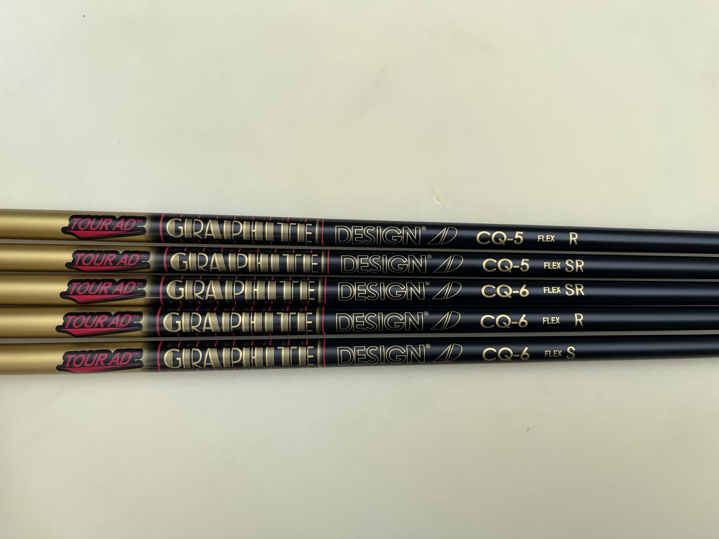 

5PCS Tour AD CQ-5/Tour AD CQ-6 Graphite Shaft R/S/SR Flex for Golf Woods