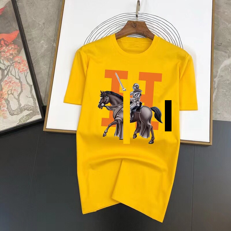

Summer Men's T-Shirts Womens T-shirts Mans Stylist Tee Guillotine Bear palms Printed Short Sleeve Truncated Bears Angles Tees angel t shirt, Yellow