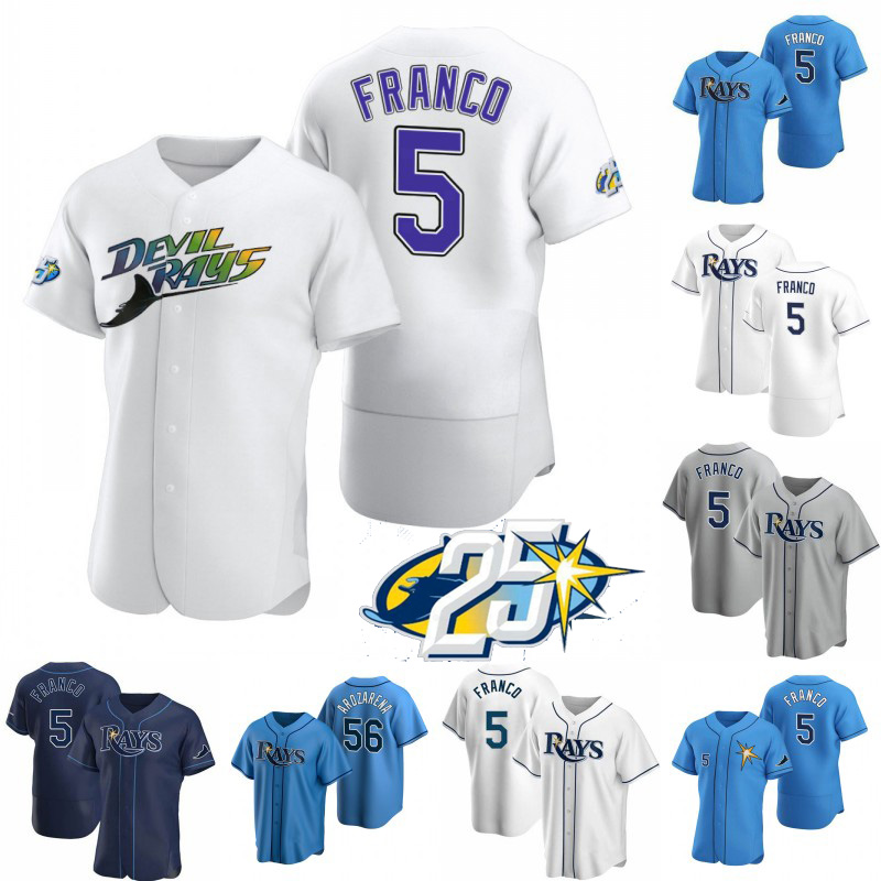 

Tampa Bay Wander Franco Ray Jersey Randy Arozarena Drew Rasmussen Shane McClanahan Francisco Mejia Jason Adam Yandy Diaz Brandon Lowe Josh Lowe Manuel Margot Jersey, Womens light blue s-xxl