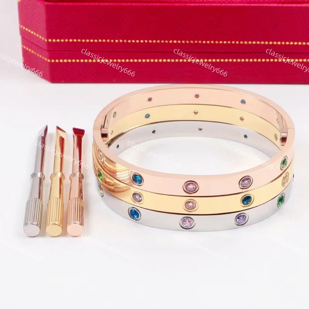 

Classic Love Band High end Luxury Fashion Screwdriver Band Designer Band Men's and Women's Titanium Steel Christmas Jewelry Band Box