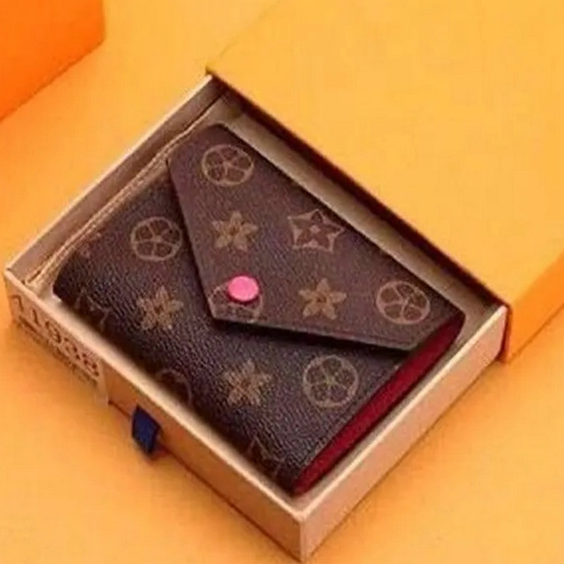 

High Quality Luxurys Designers Wallets Purse Bag Fashion Short Victorine Wallet Embossed Monograms Empreinte Classic Pallas Card Holder Zippy Coin Purses TOTE, Orange