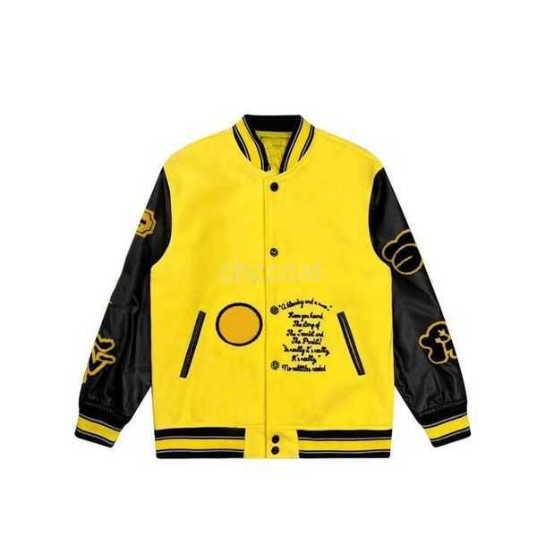 

Baseball Mens jackets varsity jacket letter stitching embroidery autumn and winter men loose causal outwear coats 3 J8EY