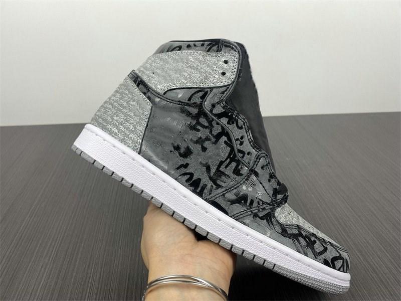 

2023 Basketball shoes Released Jumpman 1 High OG Banned Black White Particle Grey Fashion Sport Sneakers Excellent Quality Come With Box