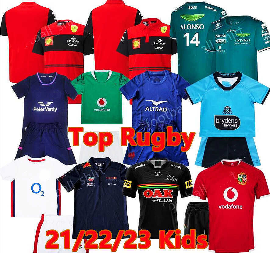 

Kids kit 2122 23 ireLand ScotlAnd England tiger GAA mercede rugby FORMULA F1 blue Horton kids sets 2022 2023 maroons Tonga youth children boys training match kit