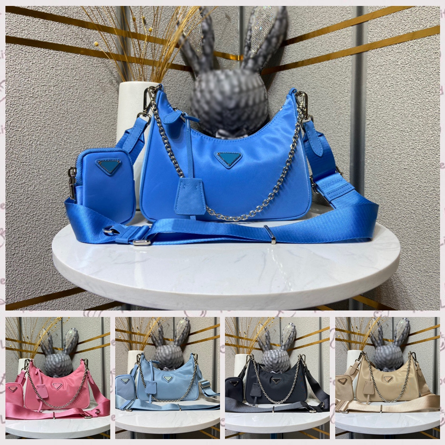 

3 piece shoulder bag man womens Luxurys Designers bags handbags hobo purses lady handbag crossbody channel totes fashion Wallet bag, Random card package