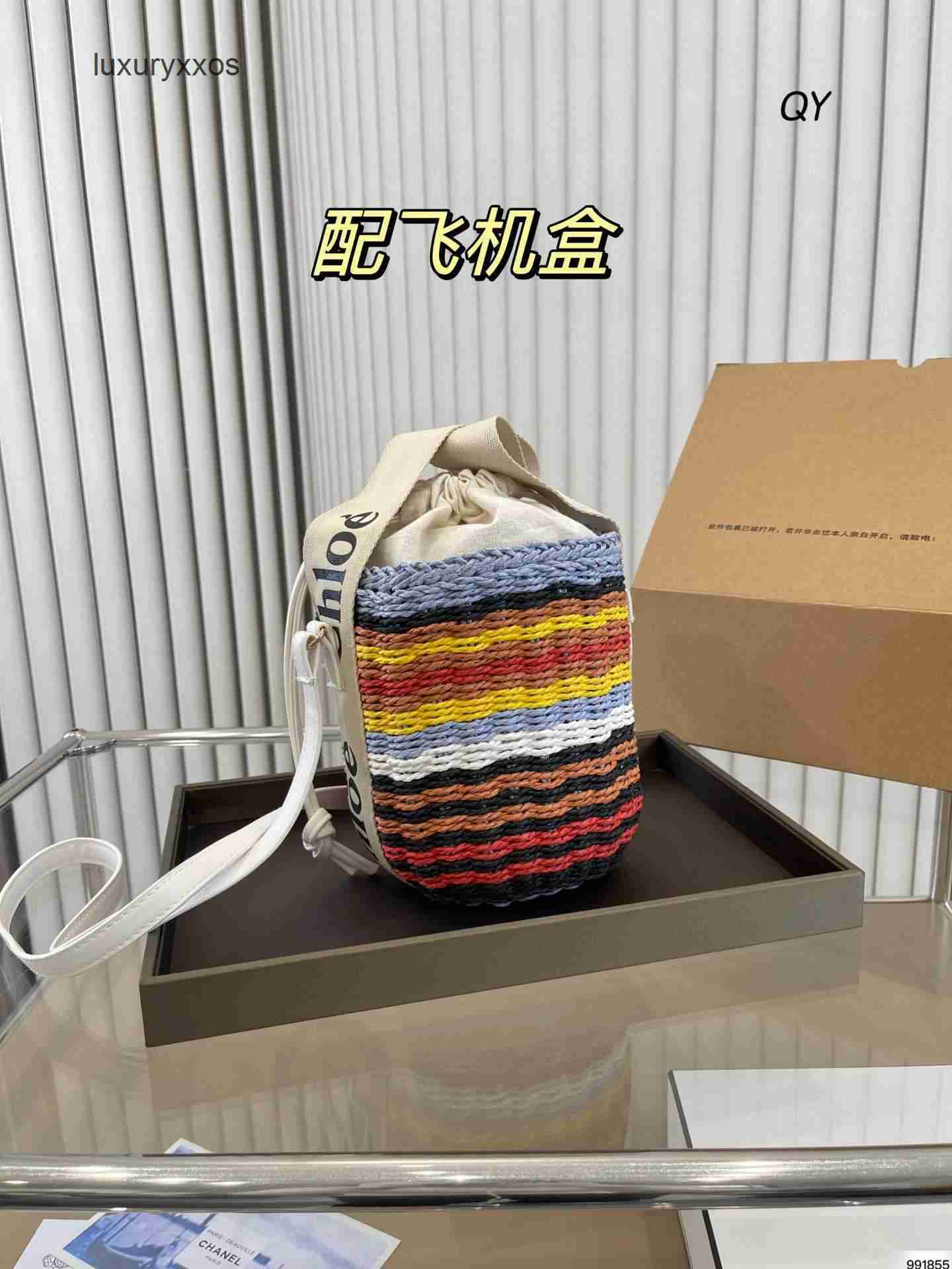 

Tote Woody Bag ChIoe Letter Canvas Totes Raffie Designer Printing 2023 Bags Shopping Basket Large Capacity Single Shoulder Beach Sunshine Handbag