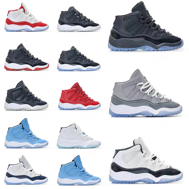 

11s Kids Shoes Designer Cherry 11 Outdoor Sneakers boys cool grey Cherry Gamma Blue Citrus Bred Concord th Anniversary Legend Blue Cherry Win Like Gamma Blue, A8 blue 25-35