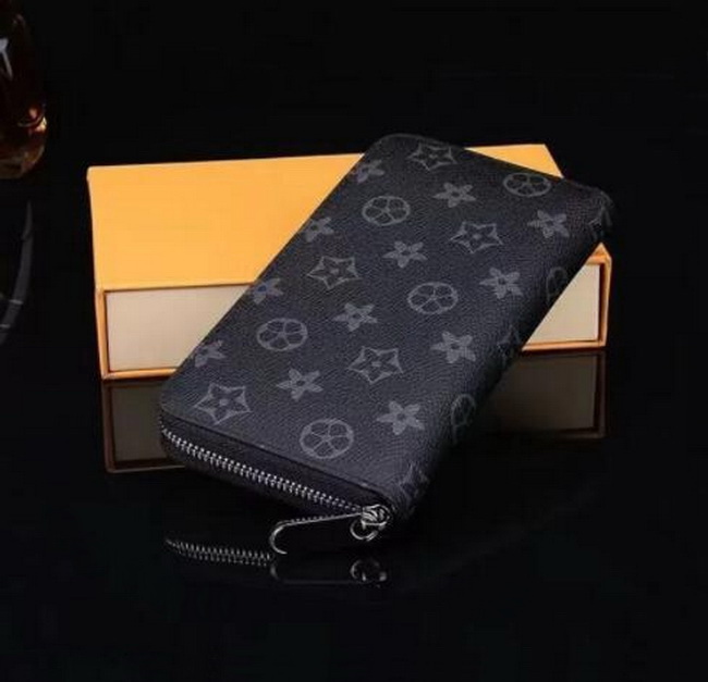 

2023 hot Luxury Designer Long style Single Zipper ORGANIZER Men Women Leather Wallet Lady purse card holder With Box dust bags Purse Crossbody Bag, Embossed red