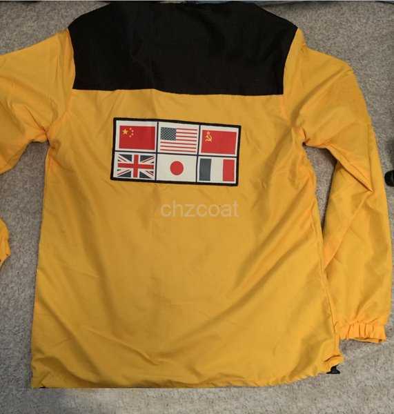 

Mens Jacket Fashion Map Reflective Women Jackets Hooded Long Sleeve Black Coat Streetwear Outdoorwear Noctilucent Clothing Size M-XXL 1 0OQW, Yellow