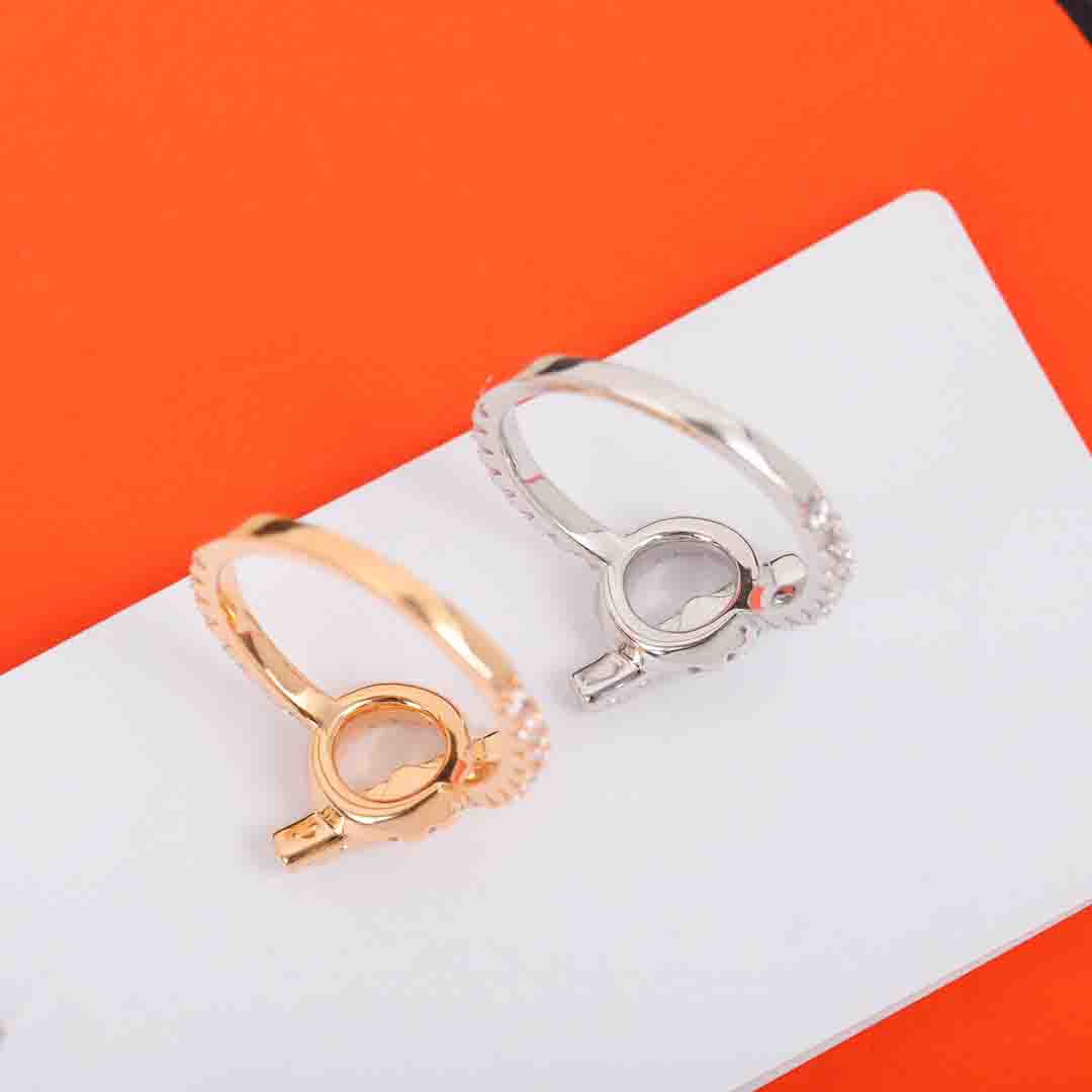Luxury quality charm punk band ring with diamond in two colors plated have stamp PS4836A
