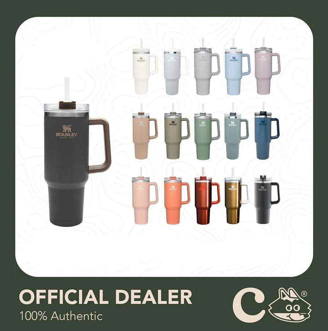 

Stanley 40oz Mug Tumbler With Handle Insulated Tumblers Lids Straw Stainless Steel Coffee Termos Cup With logo5831898, Yellow