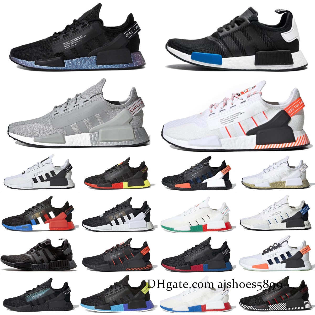 

Outdoor OG wholesale Dazzle Camo Nmd R1 V2 Mens Running Shoes Aqua Tones Mexico City Metallic Core Black Munich Oreo Og Men Women for Japan Outdoor Trainers sneakers, Box