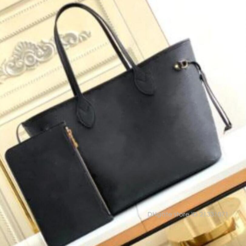 

Fashion Designer Bag Tote handbag woman purse women flower letters embossed serial number ladies, 45685 black