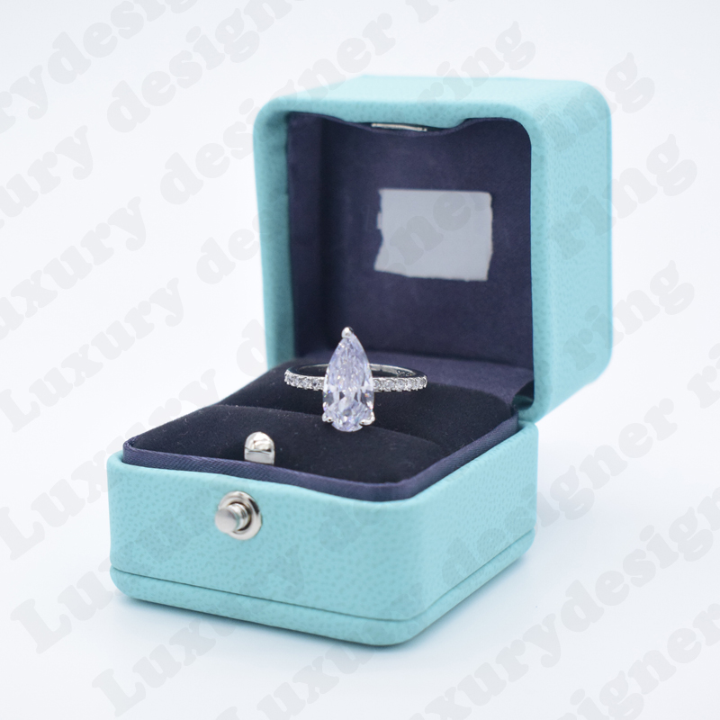 

Designer Love Ring Women Luxury Diamond Rings Valentine's Day Gift With Box