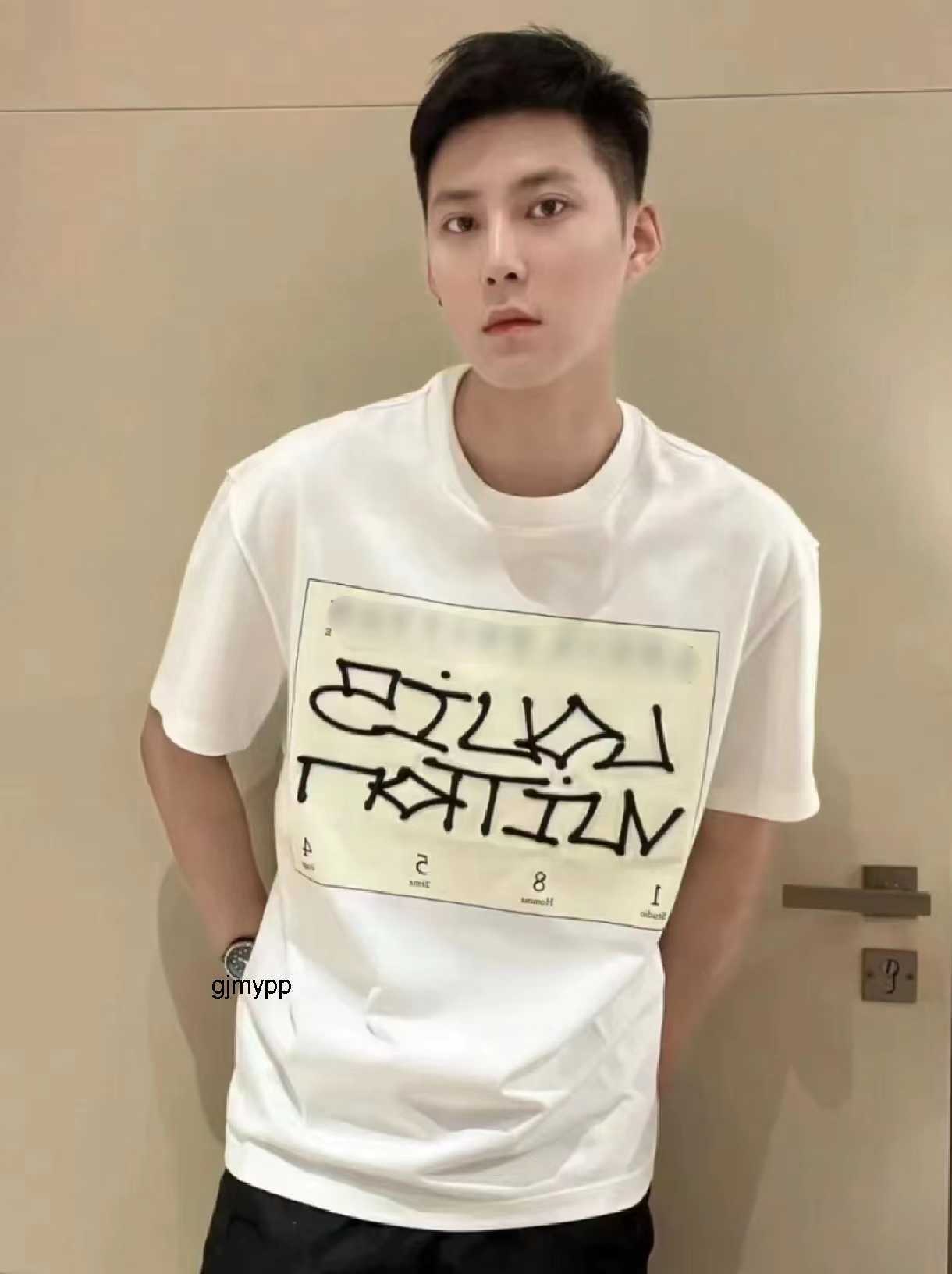 

Men' T-Shirts Meichao Short Sleeve Bottom Shirt Large Loose Half Summer Print T-shirt Couple Vintage High StreetHYOR