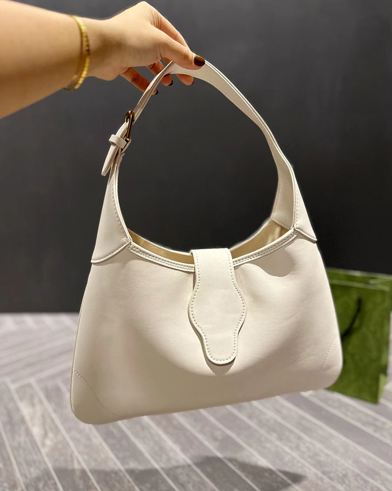 

Women Designer Shoulder Bags Crescent Totes Half Moon Leahter Handbags Underarm Bag Hobo Luxury 2023 New Fashion Tote Handbag Black Large Capacity Woman Purses, White