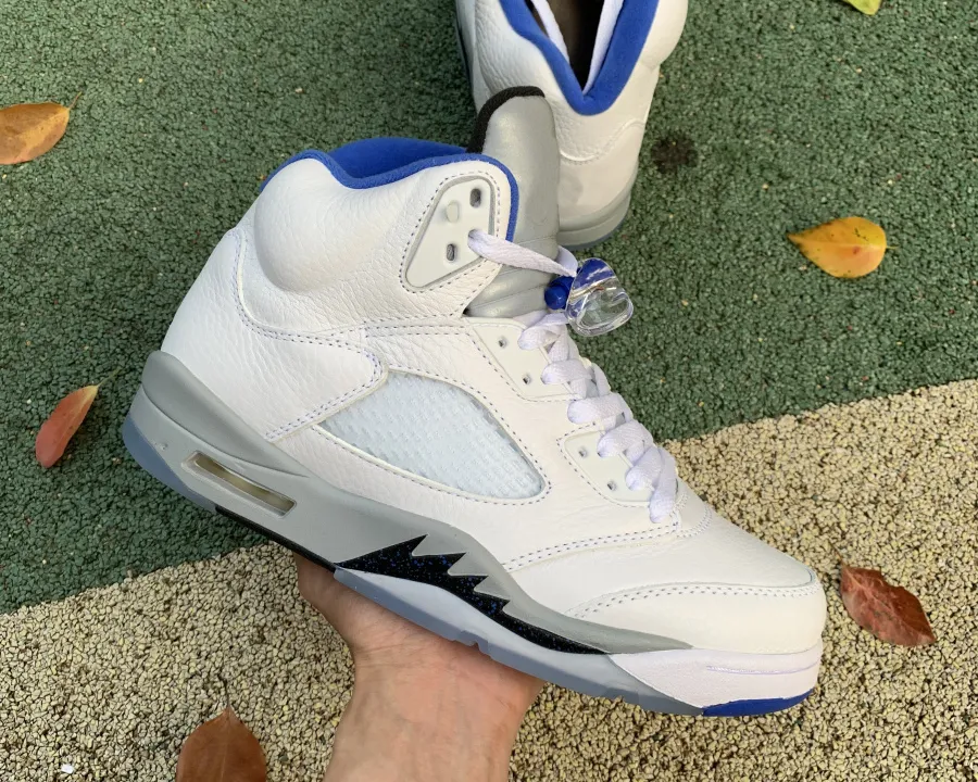 

2023 Basketball Shoes Jumpman 5 Stealth 2.0 White Hyper Royal Men Shoes Outdoor SNKRS Sports With Original Box