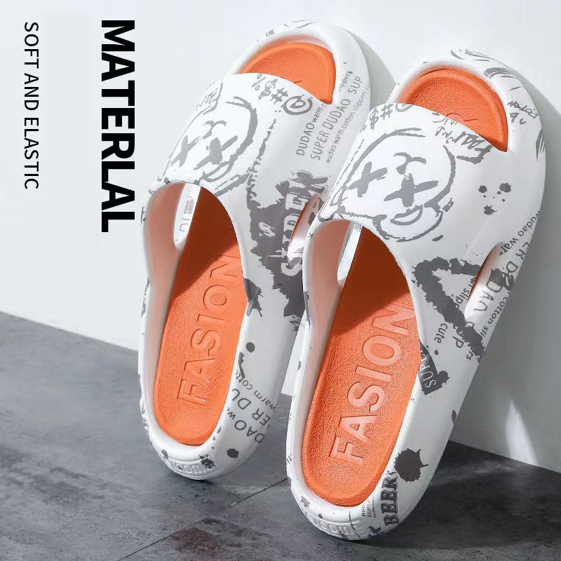

Top Fashion 2023 Summer Slipper For Men Women Beach Sandals Black Orange Green Blue White Outdoor Jogging Mens Women Shoes Slipper Size 36-45