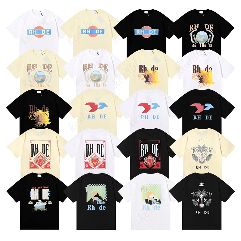 

Summer Rh T Shirt Mens Designer Tshirts Casual Man Womens Tees Short Sleeves Top Men Hip Hop Clothes, 18