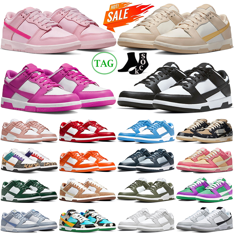 

2023 lows running shoes Active Fuchsia Panda Pink Team Green UNC Strangelove White Black Georgetown Sail Coast GAI men women trainers outdoor sports sneakers, 31