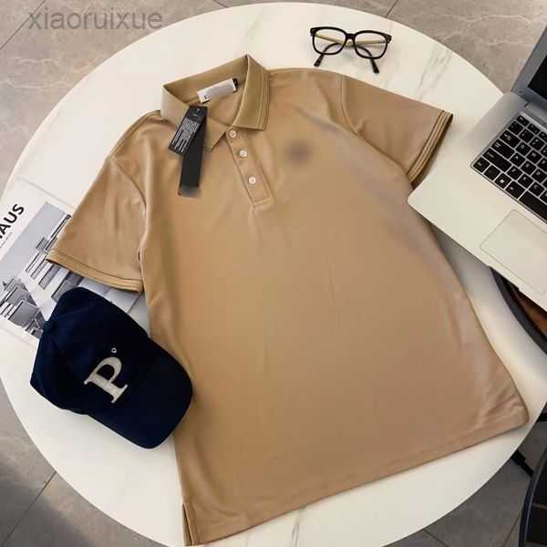 

Men's Polos Classic Pony Shirt Youth Slim Fit Mesh Cotton Neck Short Sleeve T-shirt American Casual High Quality 8HGP5